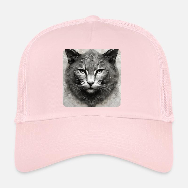 Cool Cat Face Trucker Cap