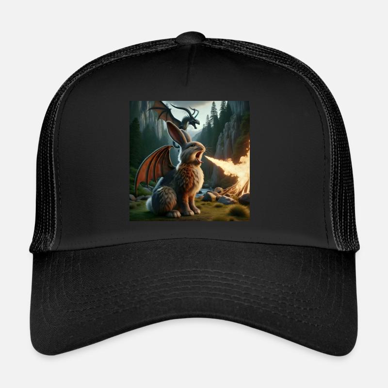 Feuerspeiender Hase Drache #21 Trucker Cap