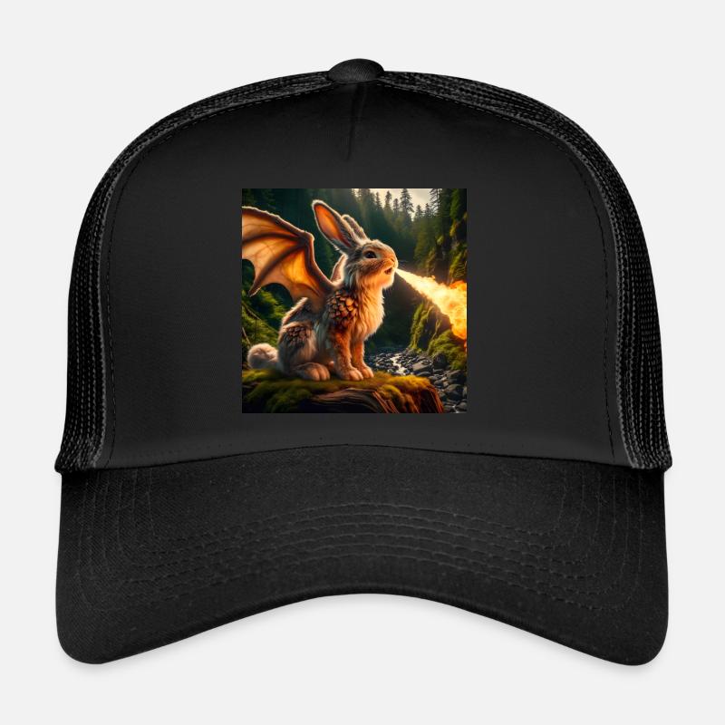 Feuerspeiender Hase Drache #22 Trucker Cap