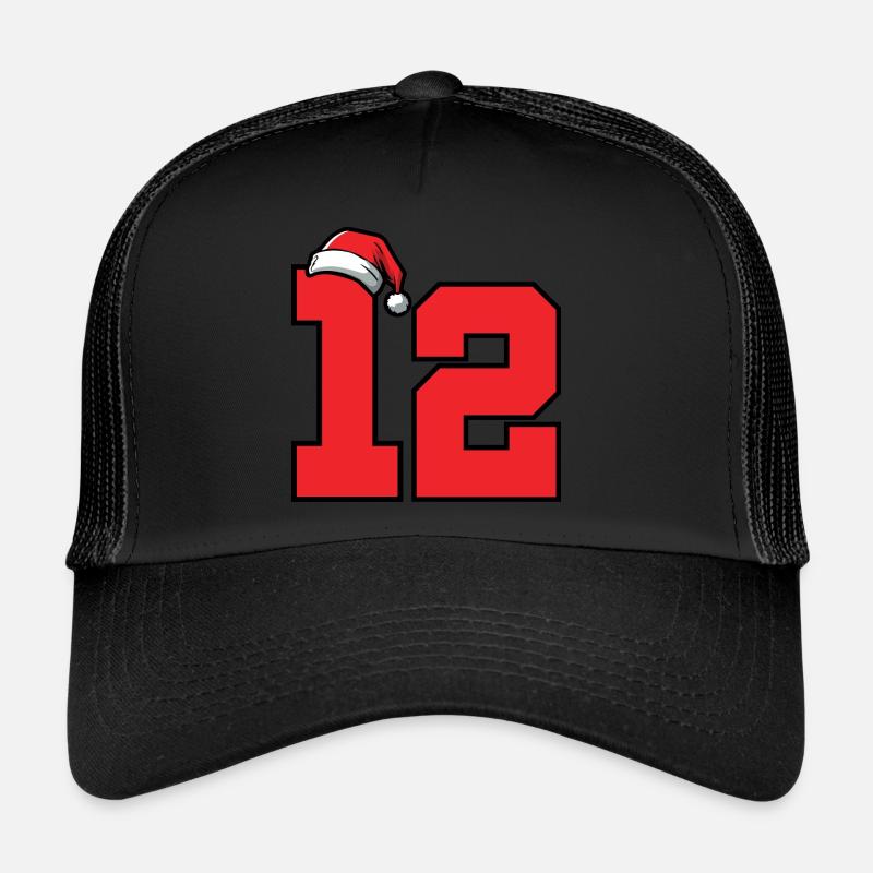 12 Numéro de Noël Casquette trucker 