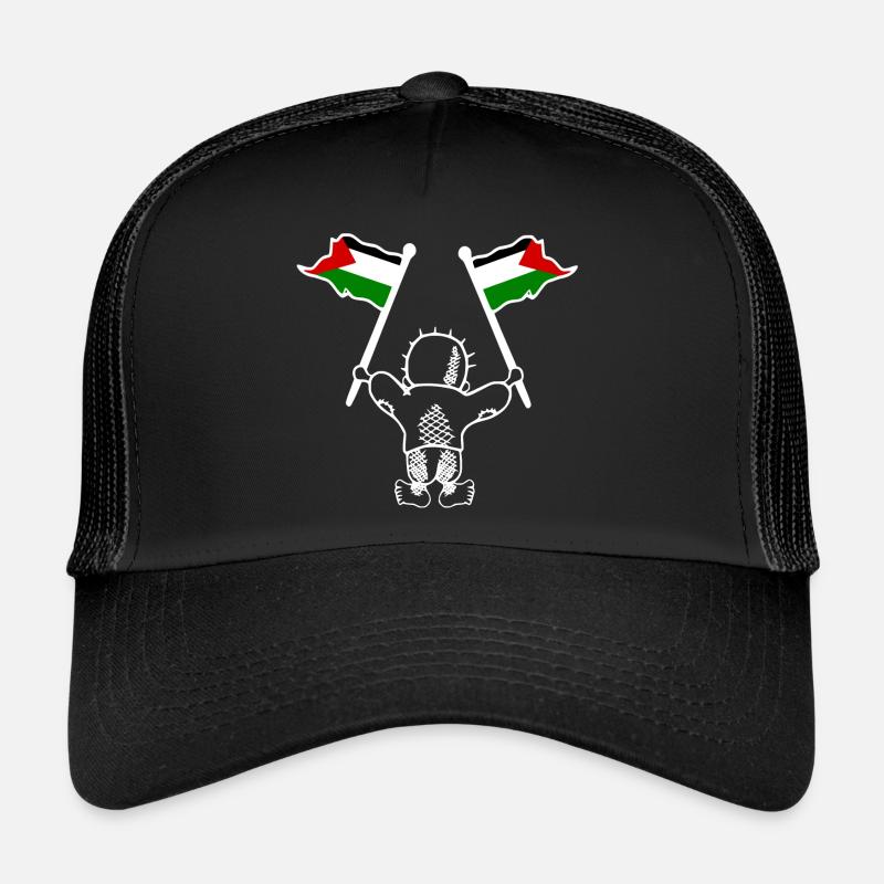 Free palestine handala - Trucker Cap - black/black
