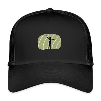 Twirling Twirling Gymnastics - Trucker Cap - black/black - Front