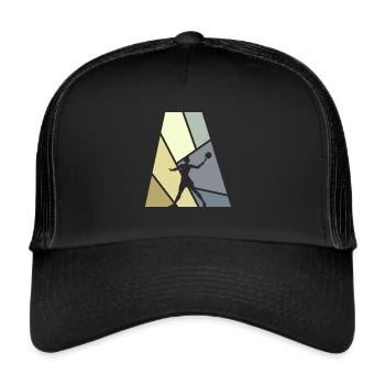 Beach Tennis Beach Tennis Tennis - Trucker Cap - Schwarz/Schwarz - Vorne