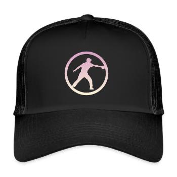 Tischtennisschläger Tischtennisspieler - Trucker Cap - Schwarz/Schwarz - Vorne
