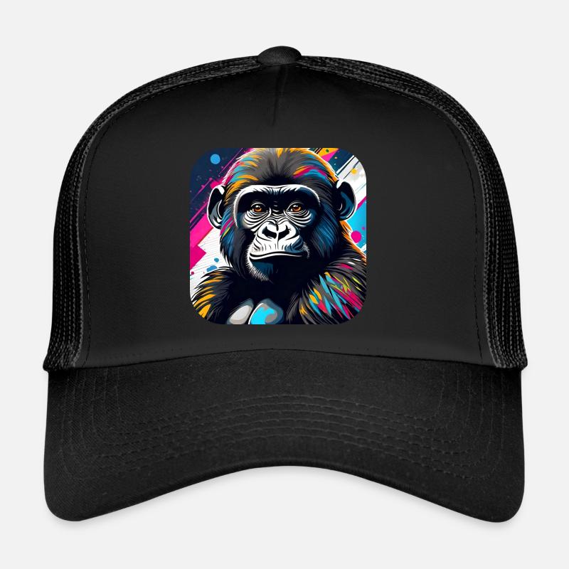 Cool gorilla in graffiti style Trucker Cap
