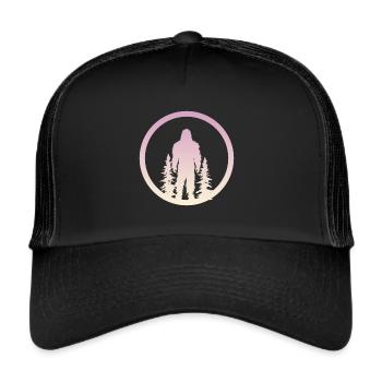 Big foot Bigfoot Lochness Bigfoot - Trucker Cap - black/black - Front