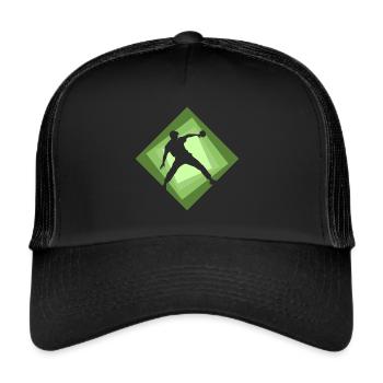 Table tennis, table tennis ball, table tennis - Trucker Cap - black/black - Front
