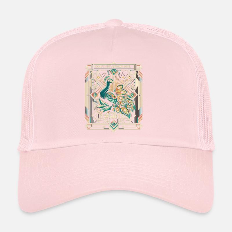 Magnificent Peacock: Deco Shine Trucker Cap