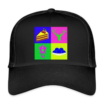 Schwarzwälder Quartett - Trucker Cap - Schwarz/Schwarz - Vorne