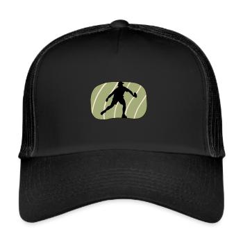 Pickleball Player Ball Sports Ball Sports - Trucker Cap - black/black - Front