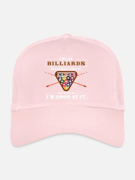 Billiard Pub Win - Trucker Cap - pale pink - Front