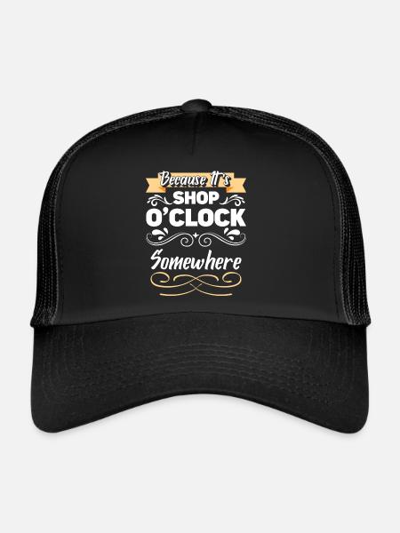 Magasinez Gift Queen - Casquette trucker  - noir/noir - Devant