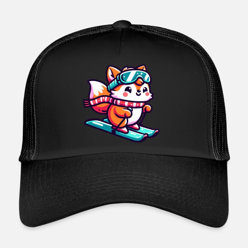Rotfuchs Eishockey - Flinker Spieler auf dem Eis Trucker Cap