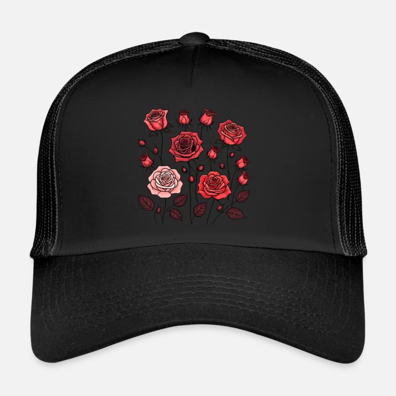Red Roses Trucker Cap