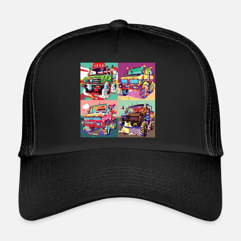 Unimog - Modern - Warhol - Universal Motorized Tool - Trucker Cap - black/black