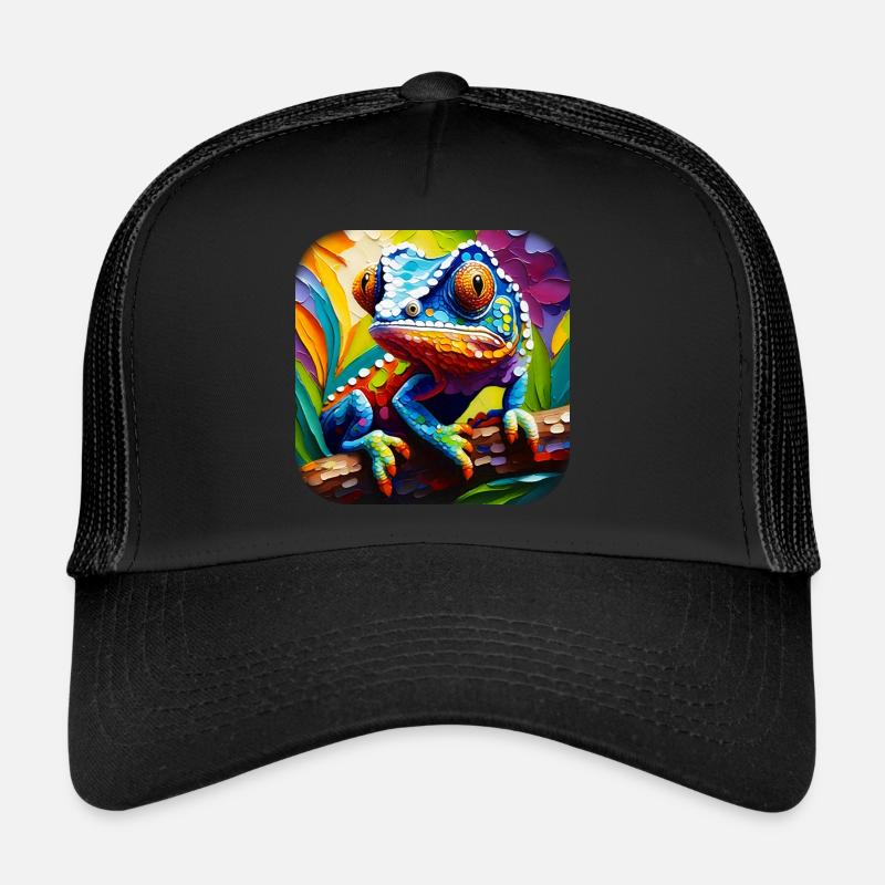 Lézard coloré Casquette trucker 