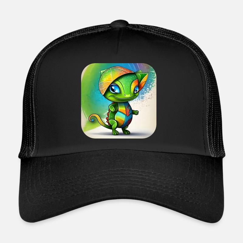 Cute Chameleon Trucker Cap
