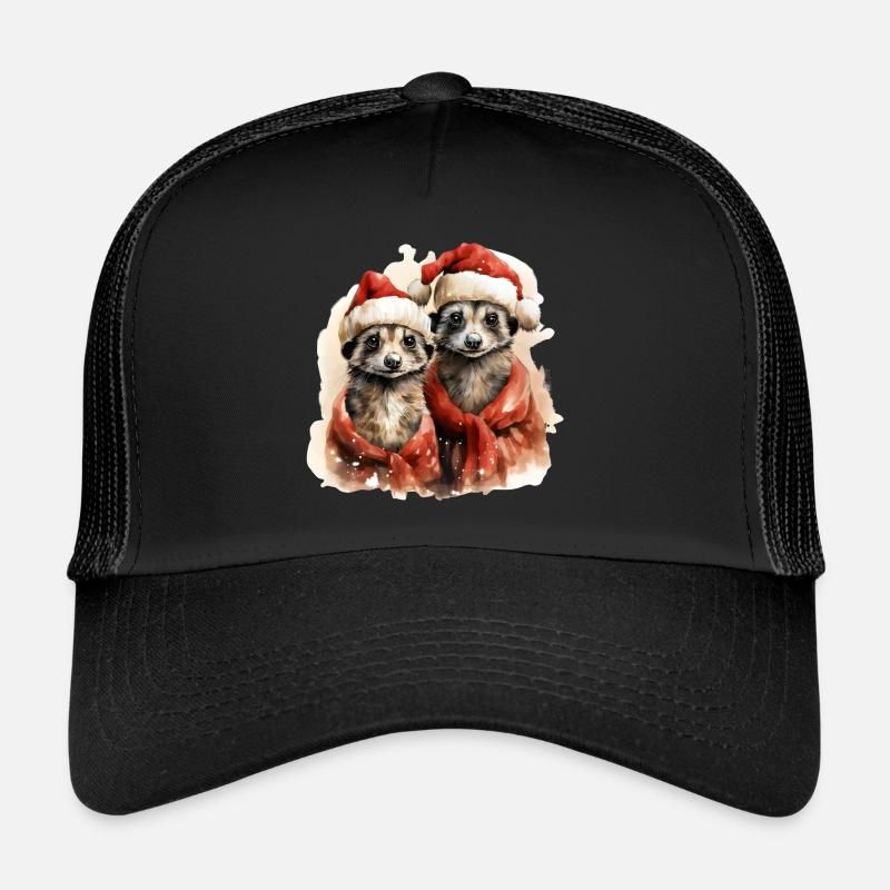 Suricate de Noël Casquette trucker 