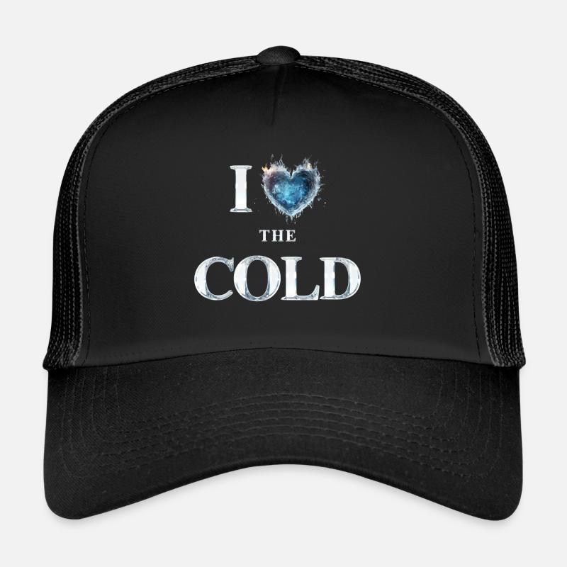 « J’adore le froid » Casquette trucker 