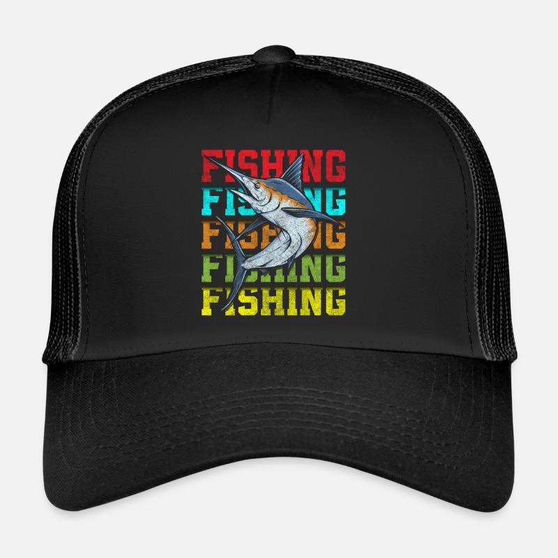 fishing, perch, bait, pike Trucker Cap