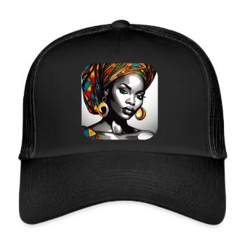 Beauté gracieuse - Casquette trucker  - noir/noir - Devant
