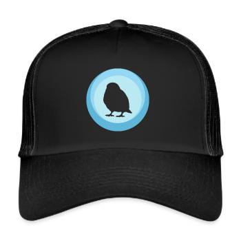 Oiseau Perruche Volant - Casquette trucker  - noir/noir - Devant