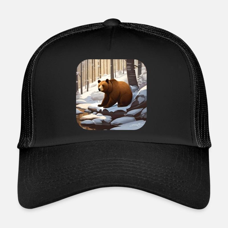 Bär im Winterwald Trucker Cap
