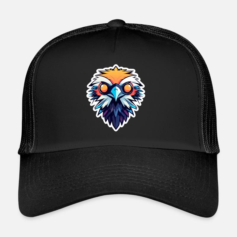 Adler Vogel Zeichnung Trucker Cap