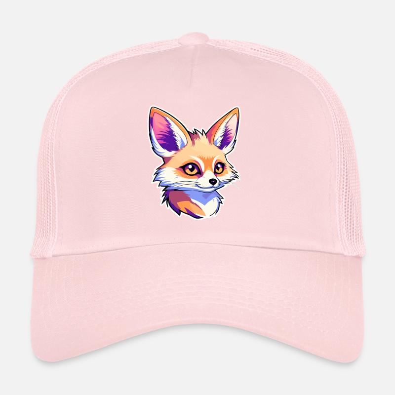 Desert Fox Fennec Drawing Trucker Cap