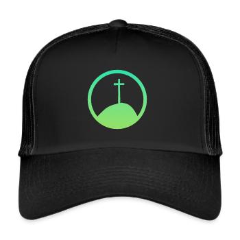 Bible Verse Church Bible Verse - Trucker Cap - black/black - Front