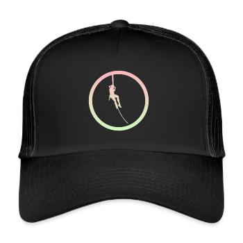 Climbing, Rock Climbing, Rock Climbing, Sportsman - Trucker Cap - black/black - Front