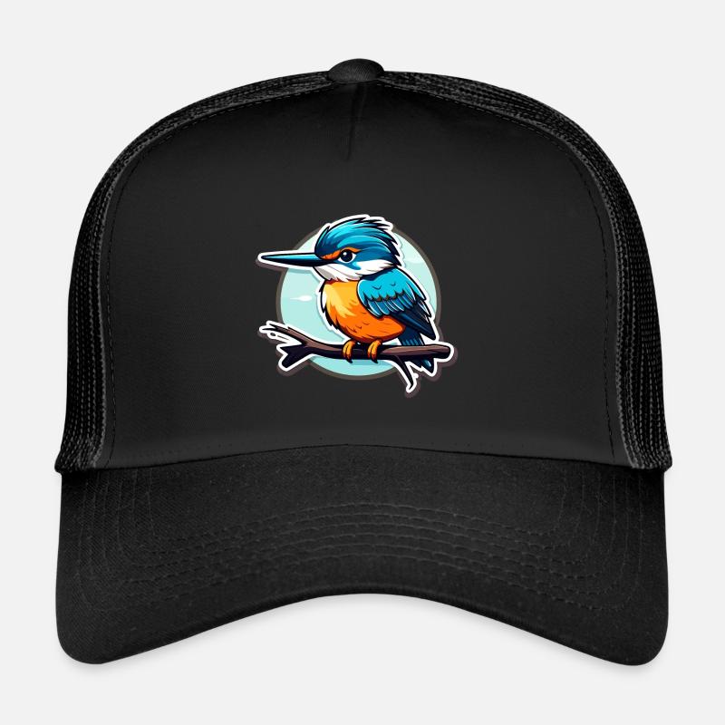 Eisvogel Vogel Zeichnung Trucker Cap