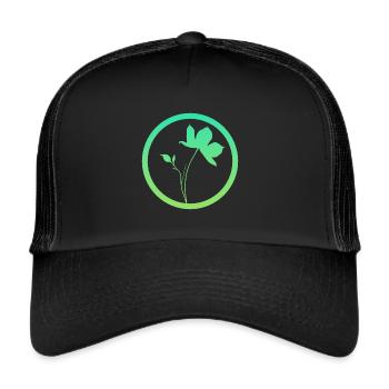 Botanical Horticulture Flora - Trucker Cap - black/black - Front