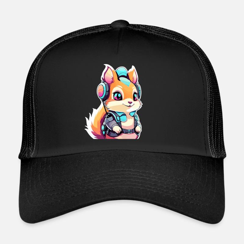 Illustration d’écureuil Casquette trucker 
