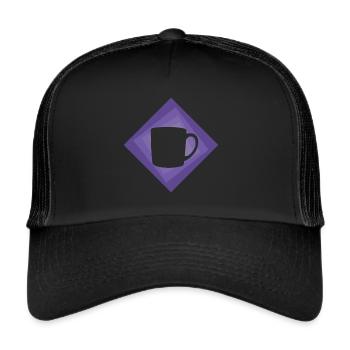 Coffee Coffee Bean Cappuccino - Trucker Cap - black/black - Front