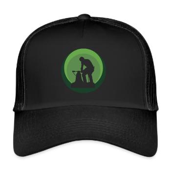 Blacksmith Forming Forging - Trucker Cap - black/black - Front
