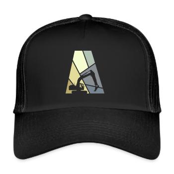 Excavator Construction Site Excavator Driver - Trucker Cap - black/black - Front