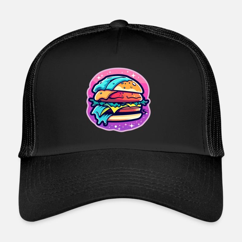 Burger Illustration Casquette trucker 