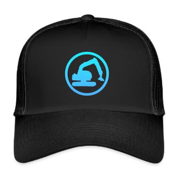 Excavator Driver Excavator Driver House Construction - Trucker Cap - black/black - Front