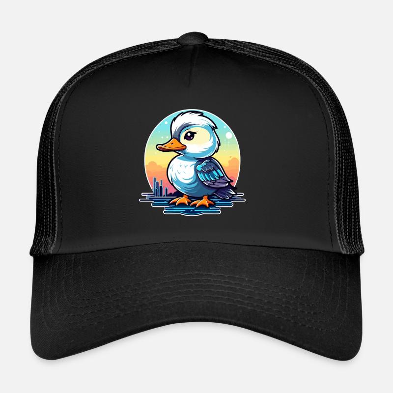 Duck Illustration Trucker Cap