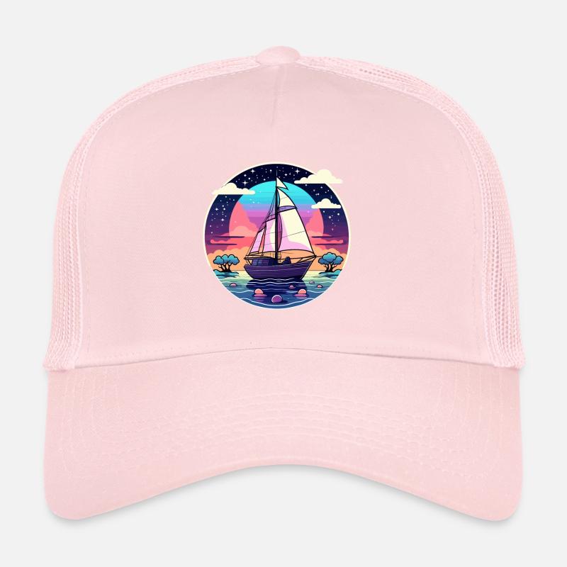 Illustration de voilier Casquette trucker 