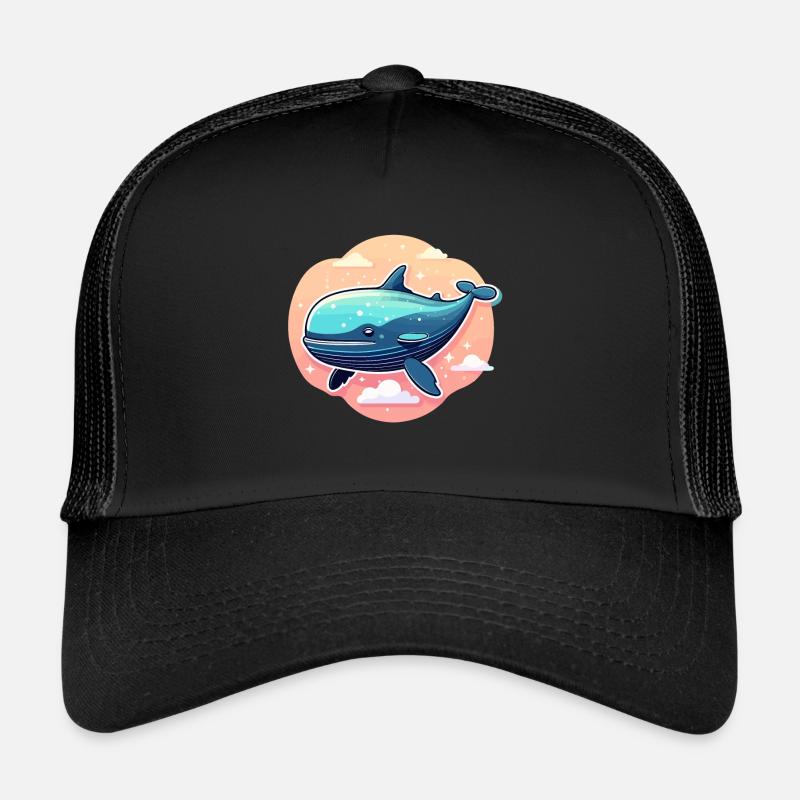 Illustration de baleine Casquette trucker 