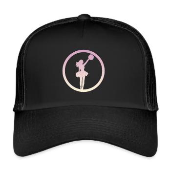 Pompom Cheerleading Cheerleading - Trucker Cap - black/black - Front