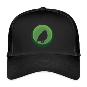 Oiseau Oiseau Perruche - Casquette trucker  - noir/noir - Devant