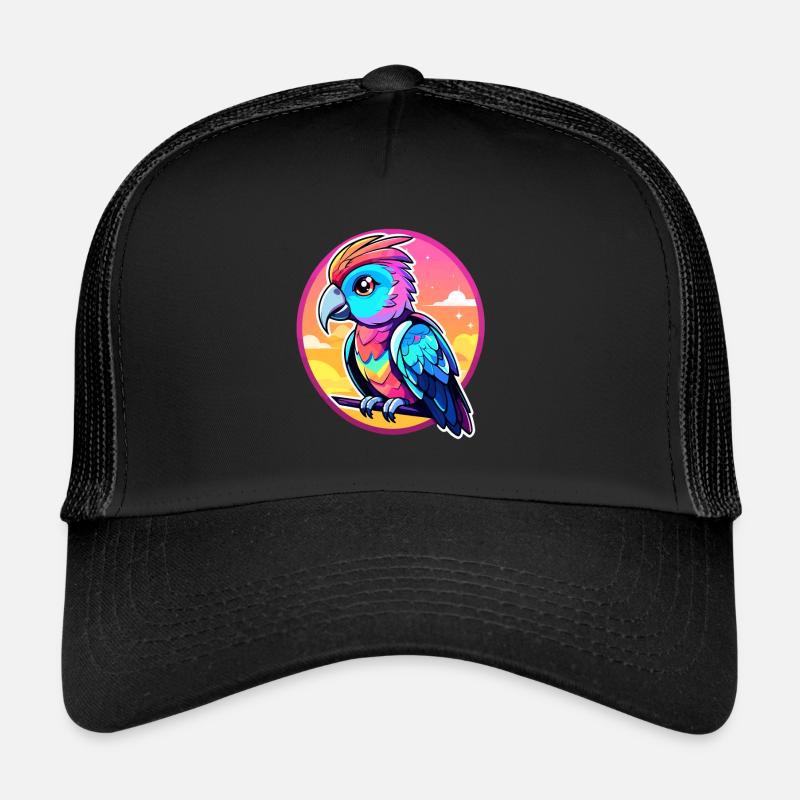 Papagei Vogel Illustration Trucker Cap
