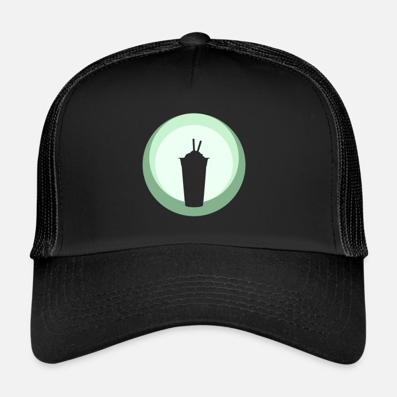 Tea Boba Bubble Trucker Cap