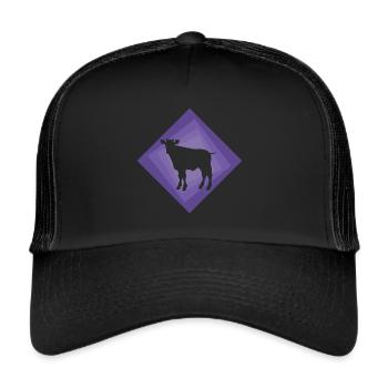 Cow Milk Cow - Trucker Cap - black/black - Front