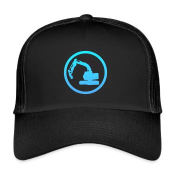 Excavator Driver Construction Site Construction Site - Trucker Cap - black/black - Front