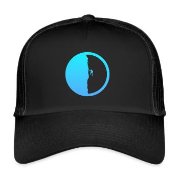 Climber, Rope Climber, Alpinist - Trucker Cap - black/black - Front