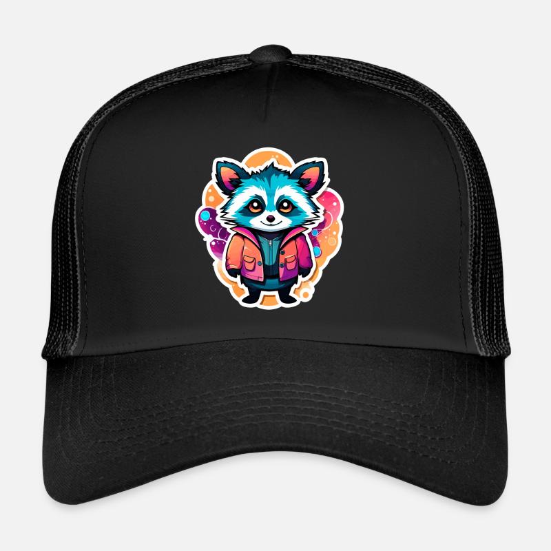 Illustration de raton laveur Casquette trucker 